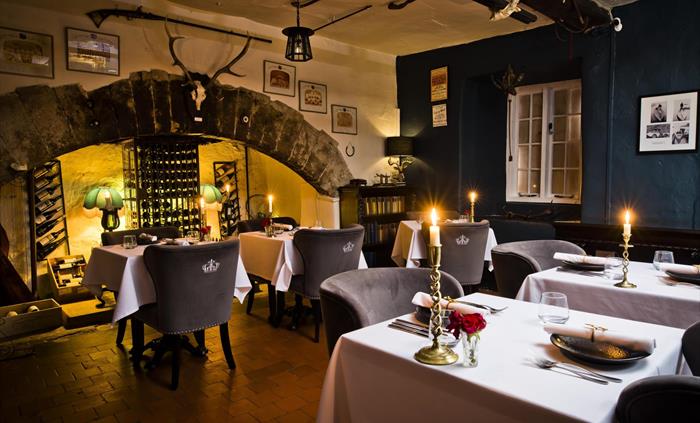 The Gun room, one of the dining spaces that make up The Gunroom Restaurant